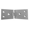 Counter Flap Hinge 102 x 40mm x 2mm (pair) - Satin Chrome 