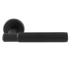 Carlisle Serozzetta Image Lines Lever on Round Rose - Matt Black