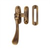 Victorian Casement Fastener -  Antique Brass