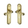 Charlbury Lever Lock Handle - Polished Brass