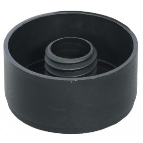 Furn Glide Pl Blk Plug 23x55mm