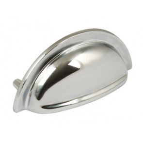 Henrietta Cup Handle 76mm centres - Polished Chrome