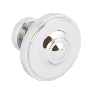 Ariel Knob D33x29mm - Polished Chrome