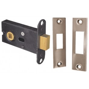 Mortice bathroom deadlatch, 57 mm backset