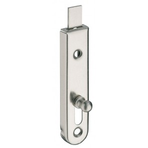 Furniture bolts with straight slide, surface mounted, steel