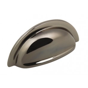 Henrietta Cup Handle 76mm centres - Polished Black Nickel