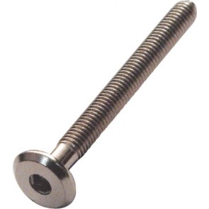 M6 connecting bolt, flat ended, bright zinc-plated