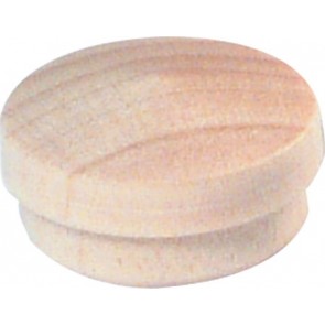 Solid wood cover cap, for ø 15 mm blind hole