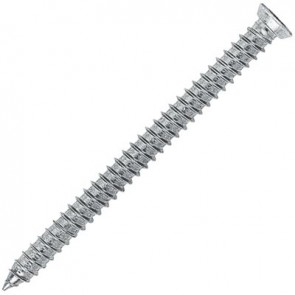 Window frame screw, countersunk head