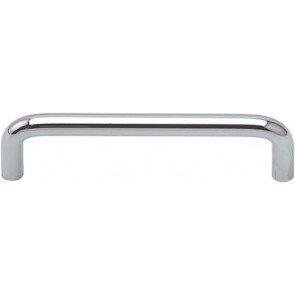 D handle,  64-448 mm hole centres, ø 8 mm, polished chrome steel