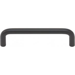 D handle,  64-448 mm hole centres, ø 8 mm, black steel