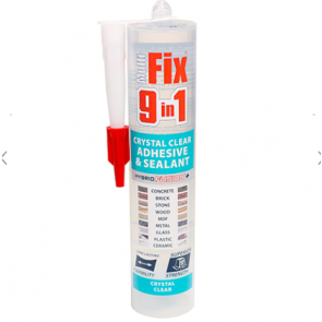 9 In 1 Adhesive & Sealant 290ml - Crystal Clear