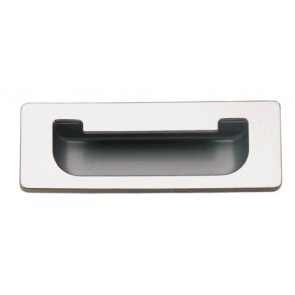 Flush Handle 111x41mm - Polished Chrome/Aluminium Coloured 