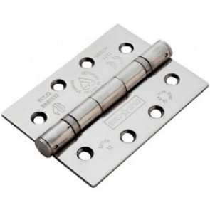 4" Ball Bearing Butt Hinges (pair) - Stainless Steel