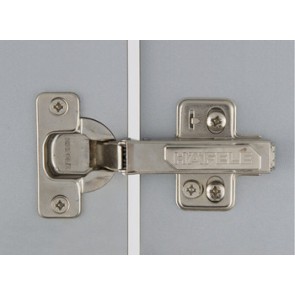Sprung Kitchen Hinge Inset 110º Clip On (pair) - Nickel Plated
