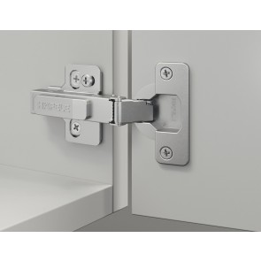 Metalla 310 Sprung Kitchen Hinge Inset 110º (pair) - Nickel Plated