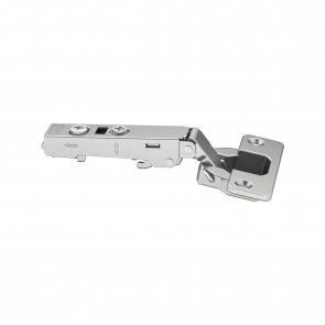 Metalla 310 Sprung Kitchen Hinge Full Overlay 110º (pair) - Nickel Plated