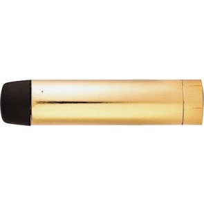 70mm Cylinder Door Stop - Polished Brass