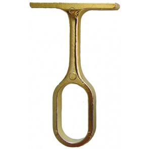 Wardrobe Centre Rail Support Brass Plated