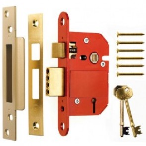 Era British Standard Fortress 5 Lever Sashlock - Brass / Satin