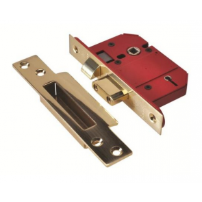 Union 2200S Strongbolt 5L BS Sashlock 68mm - Pol Brass