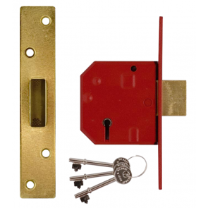 67mm Union 2134E 5 Lever BS Deadlock - Various Finishes