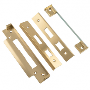 Euro Profile Sashlock Rebate Kit - Electro Brass