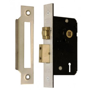 Imperial 5 Lever 5L Mortice Roller Sash Lock 2.5" - Satin Stainless Steel