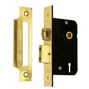 Imperial 5 Lever 5L Mortice Roller Sash Lock 2.5" - Polished Brass