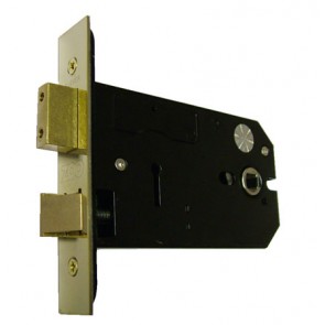 5" Horizontal Bathroom Lock PVD Brass