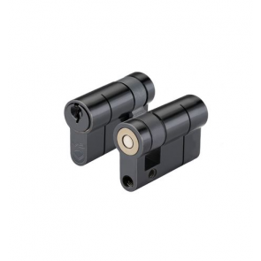 45/10 Half Euro Cylinder Keyed to Differ - Black