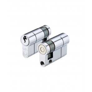 Single (Half) Euro Cylinder - Polished Chrome