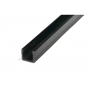Centor E3/E2 Polypropylene Floor Channel Insert - 21mm x 19mm - Various Lengths - Black 