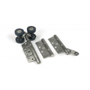 Centor E3 Concealed Intermediate Carrier Set - Satin Stainless Steel