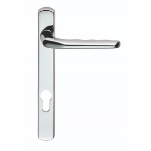 Carman Narrow Plate Handle 92mm Centres - Polished Chrome