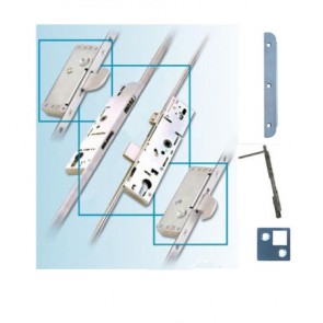 French Door Multipoint Locking System 45mm B/Set (Up to 57mm Doors)