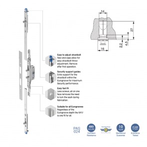 708-1179mm Maco MKV (M-Spag) Croppable Shootbolt Extensions (7.7mush) (Pack 40)