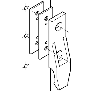 Spacer plate for panel component