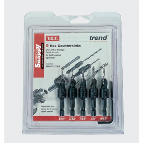 SNAP/CS/SET - Trend Snappy 5 Piece Countersink Set