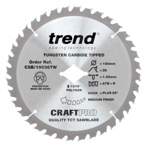 Trend Wood Saw Blade - 13/16" Polygon Knockout Bore