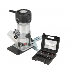 Trend T1ETS T1 Trim Router + 6 Piece Cutter Set