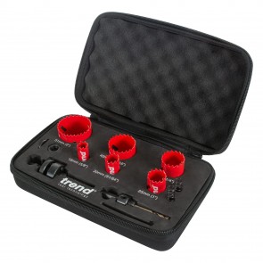 Trend HS/SET/6 Electrician's Hole Saw 6pc Set in Case