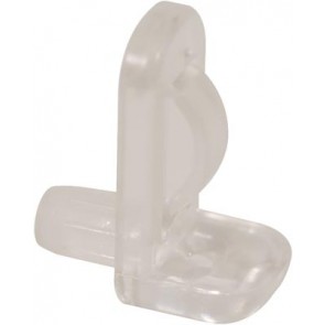 Glass Shelf Support with Safety Catch - Plastic (100)