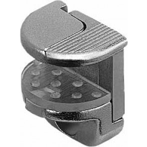 Glass (8-12mm) Shelf Supports Screw Fixing -  Nickel - pack of 10