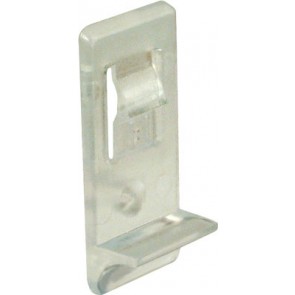 Shelf retainer, plug in, for 16/19.5 mm shelf thickness