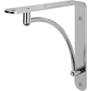 Shelf Support Bracket -  Polished Chrome 