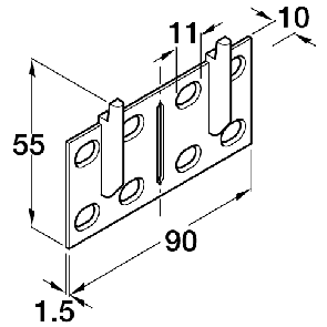 Double Wall Mounting Plate