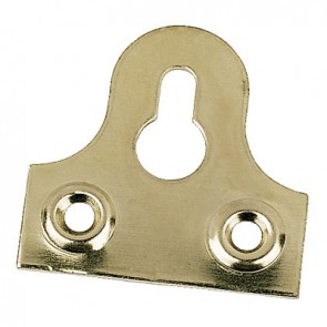 Electro Brass Slotted Mirror Plate 1 1/4"