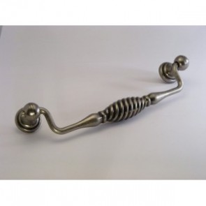 Antique Pewter Twister Drop Bar Handle 160mm