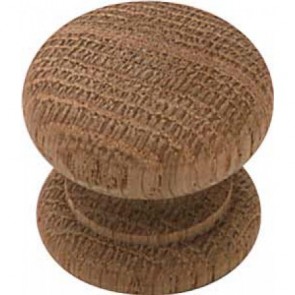 Wooden Cupboard Knob - Oak (M4)